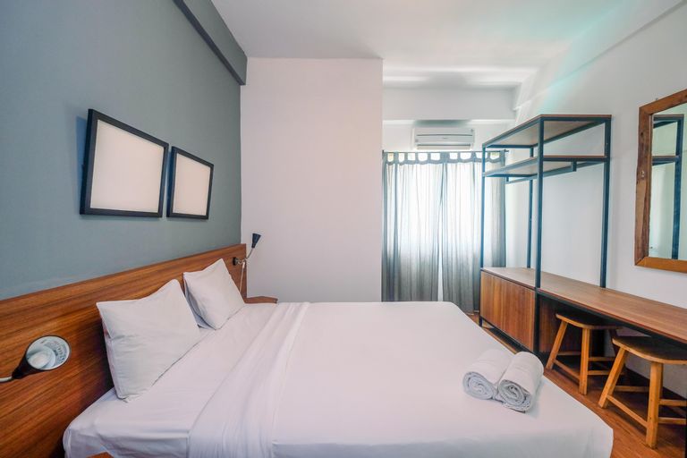 Bedroom 1, Modern Furnished @ 1BR Margonda Residence 1 Apartment By Travelio, Depok