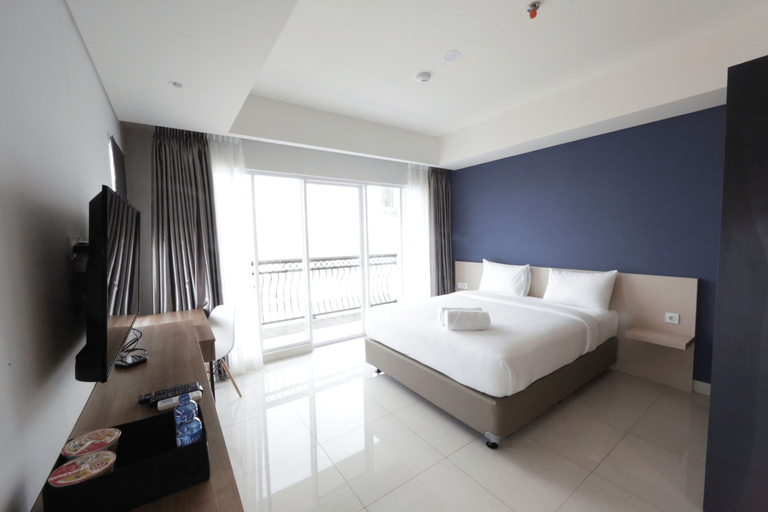 Bedroom 1, Modern Stylish Studio at Greko Apartment Bandung By Travelio, Bandung