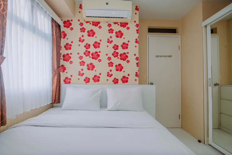 Bedroom 1, Minimalist 2BR Apartment near Shopping Center @ Kalibata City By Travelio, South Jakarta