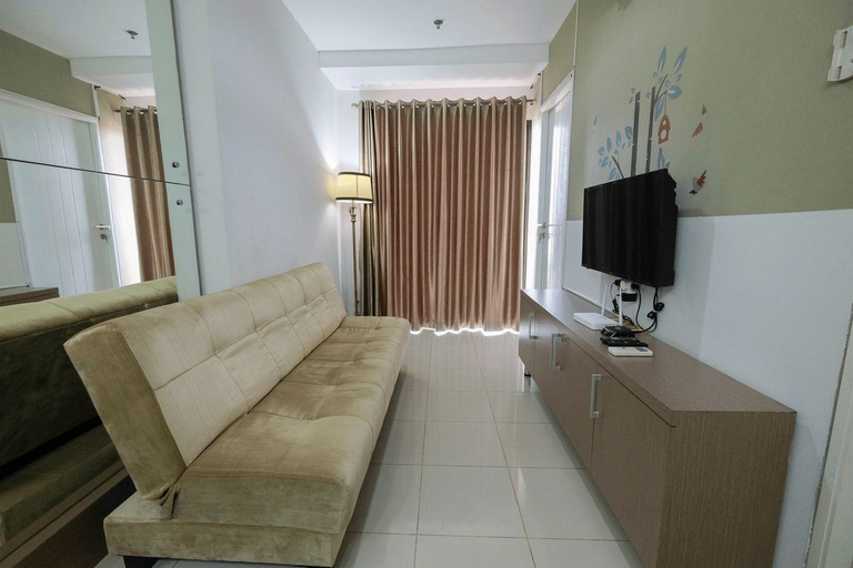 2BR with Sofa Bed Cervino Tebet Apartment By Travelio, South Jakarta