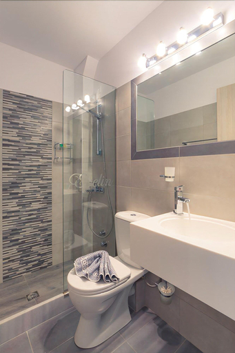 Bathroom 5, Evelin hotel, North Aegean