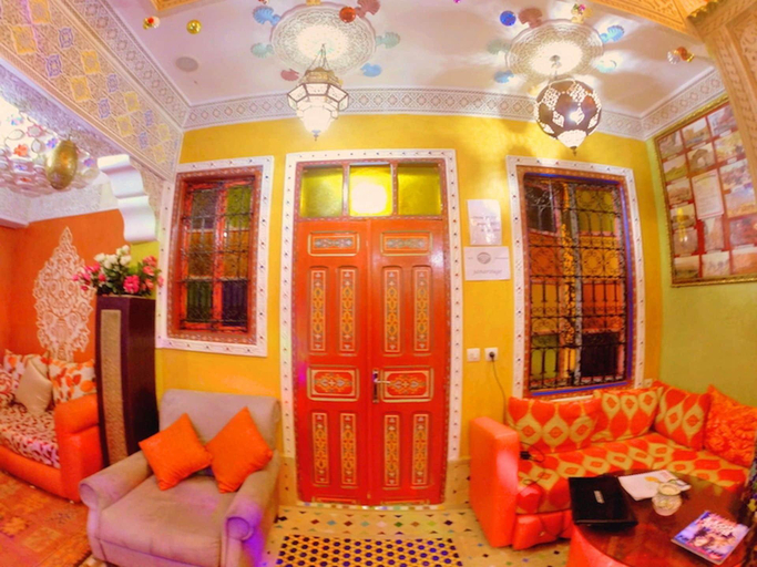 Public Area 3, Riad Jennah Rouge - Hostel, Marrakech