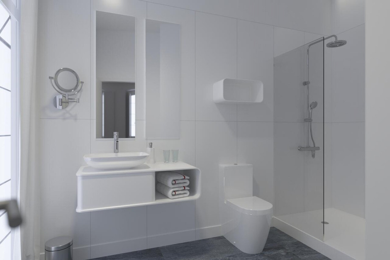 Bathroom 4, Plaza Mina Suites, Cádiz