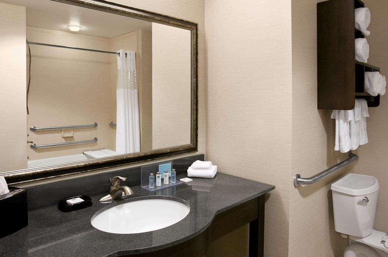 Bathroom 5, Hampton Inn & Suites Mansfield, PA, Tioga
