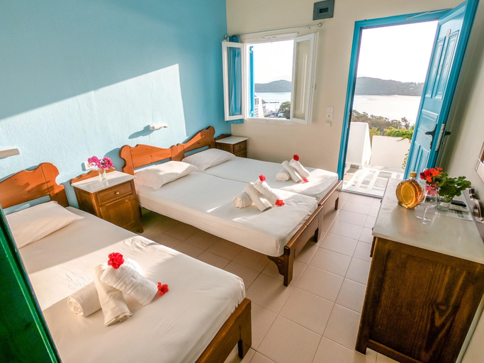 Bedroom 4, Princess Sissy Hotel, South Aegean