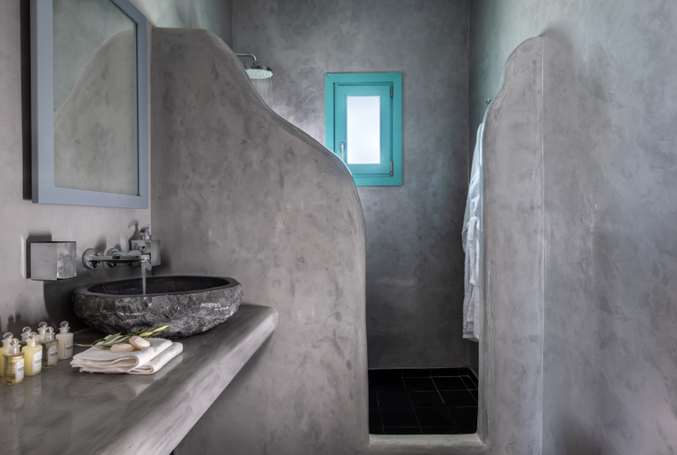 Bathroom, Santa Irina Luxury Sunny Lofts, South Aegean