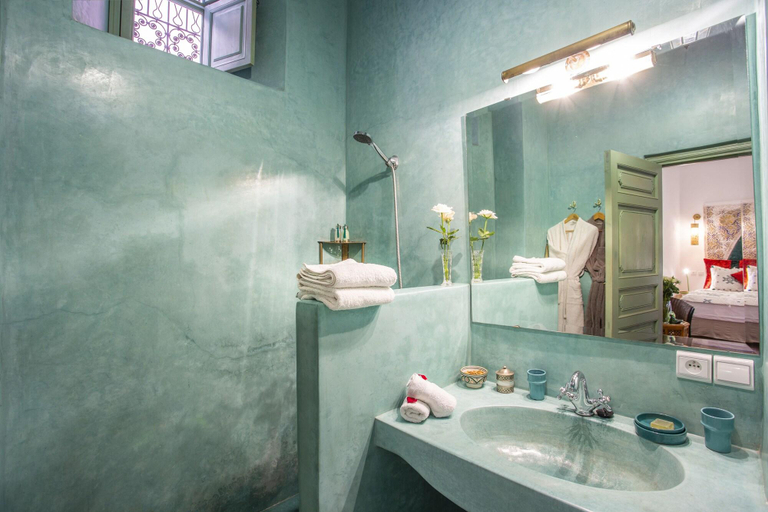 Bathroom 4, Riad Azahar, Marrakech
