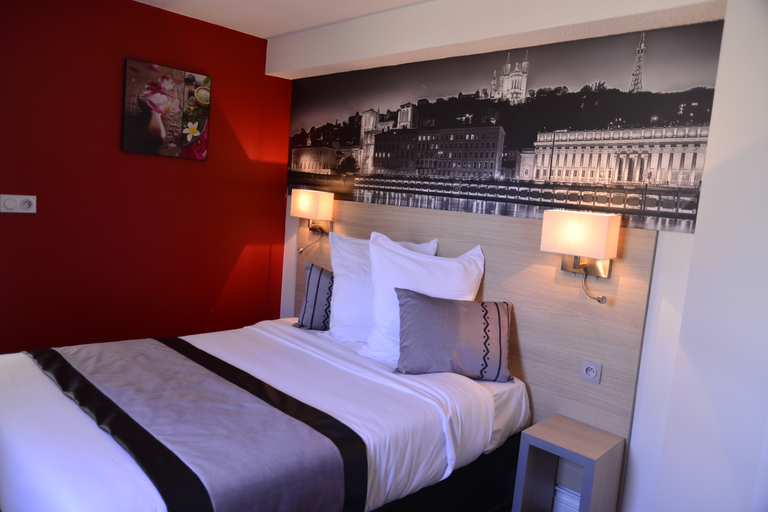 Bedroom, Hôtel Cris, Lyon Sud, Rhône