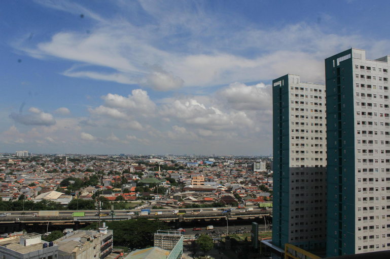 City View 1BR @Green Pramuka Apartment By Travelio, Jakarta Pusat