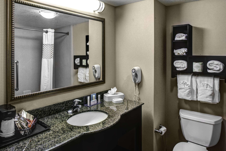 Bathroom 4, Hampton Inn & Suites Bakersfield/Hwy 58, CA, Kern