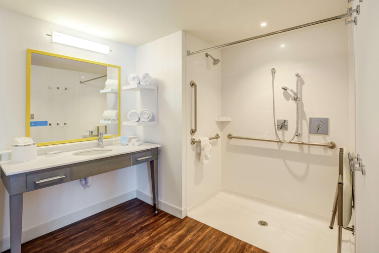 Bathroom 4, Hampton Inn Boston/Waltham, Middlesex