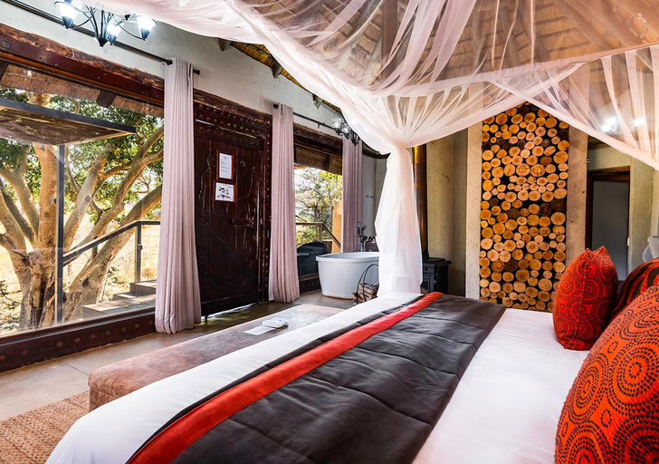 Bedroom 3, aha Makalali Private Game Lodge, Mopani