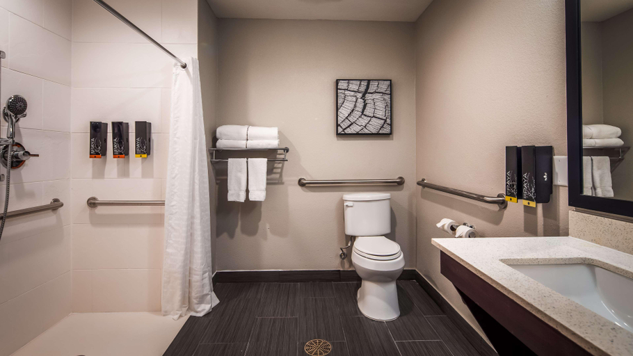 Bathroom 4, Sandcastle Beachfront Hotel, Virginia Beach