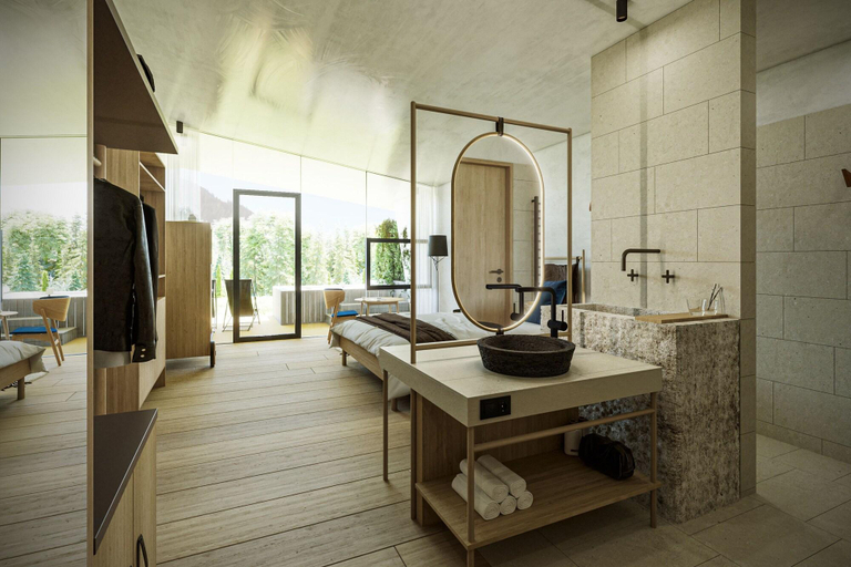 Bathroom 5, Olympic Spa Hotel, Trento