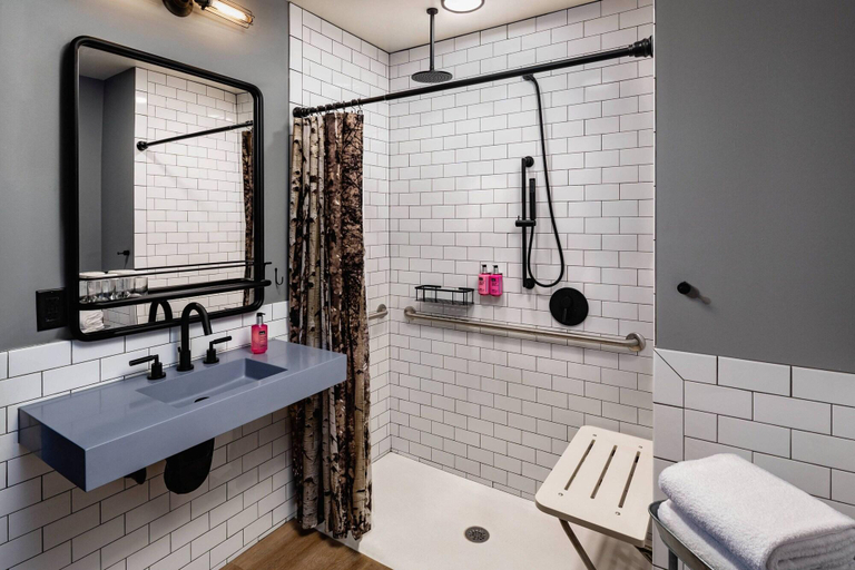 Bathroom 4, Moxy Minneapolis Downtown, Hennepin