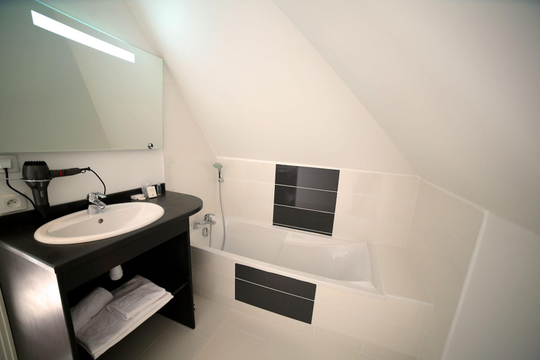 Bathroom 5, Hôtel Le Lion d'Or, Manche