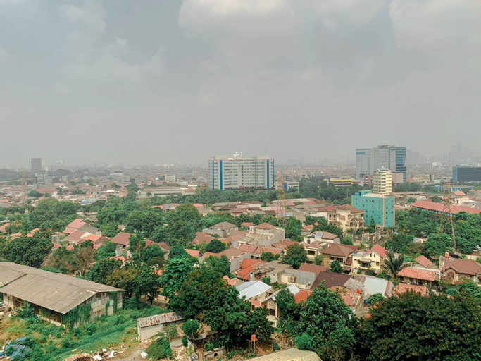 Simple and Cozy Living 2BR at Green Pramuka City Apartment By Travelio, Central Jakarta