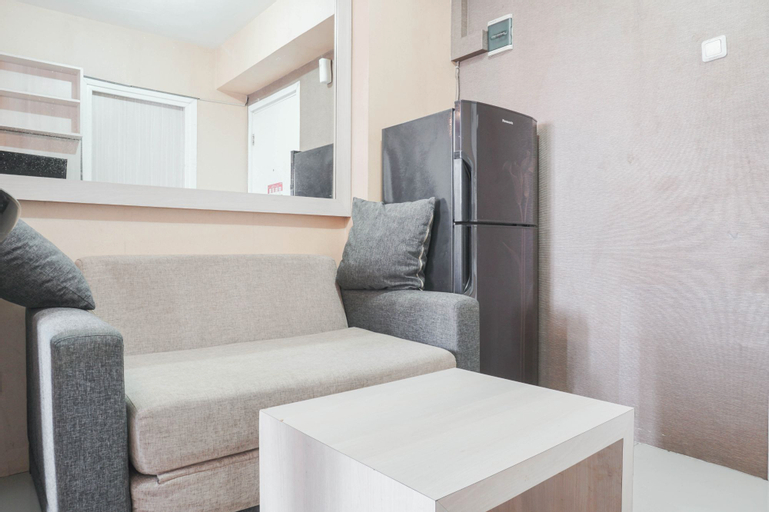 Simple and Cozy Living 2BR at Green Pramuka City Apartment By Travelio, Central Jakarta