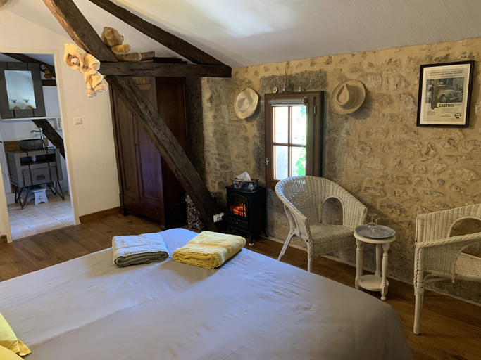 Bedroom 3, Ferme de Tayac - Charme avec Pool, Dordogne