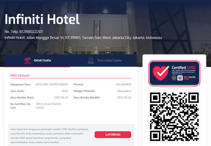 Infiniti Hotel Jakarta, West Jakarta