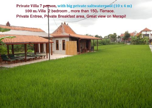 Family Villas for 7 till 9 person Merapi view, Sleman