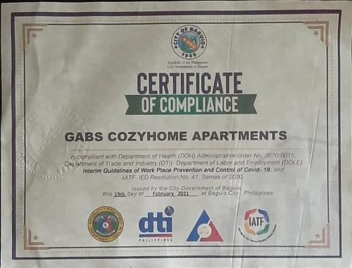 Gab's CozyHome Apartments at Bonbel Condominium, Baguio City