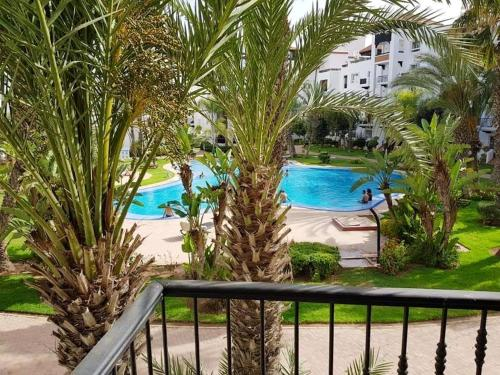 Balcony/terrace 5, Apartment with 2 bedrooms in Agadir with wonderful city view private pool enclosed garden, Agadir-Ida ou Tanane