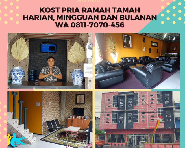 Affordable Room (MEN ONLY) @ Kost Ramah Tamah, Pekanbaru