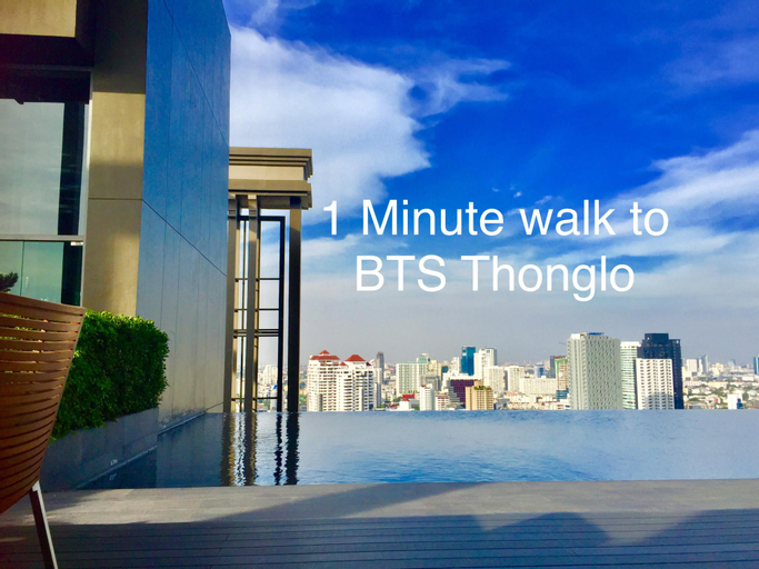 1Min toBTS ThongLo4pp/Topfloor pool, Khlong Toey