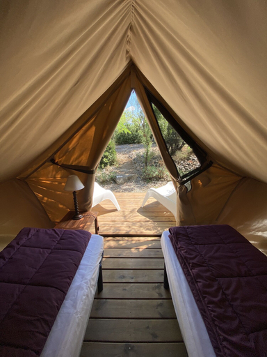 Bedroom 3, Camping la Peiriere - Lodge en Pays Cathare, Aude