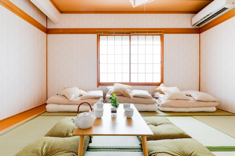 yue-5 mins walk to the station 9 mins to  Namba, Osaka