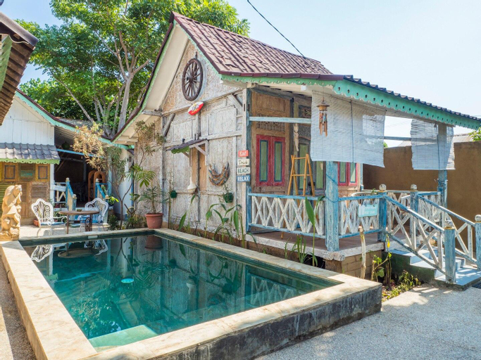 Rumah Desa 4 Room Villa with AC/hot water & pool, Lombok
