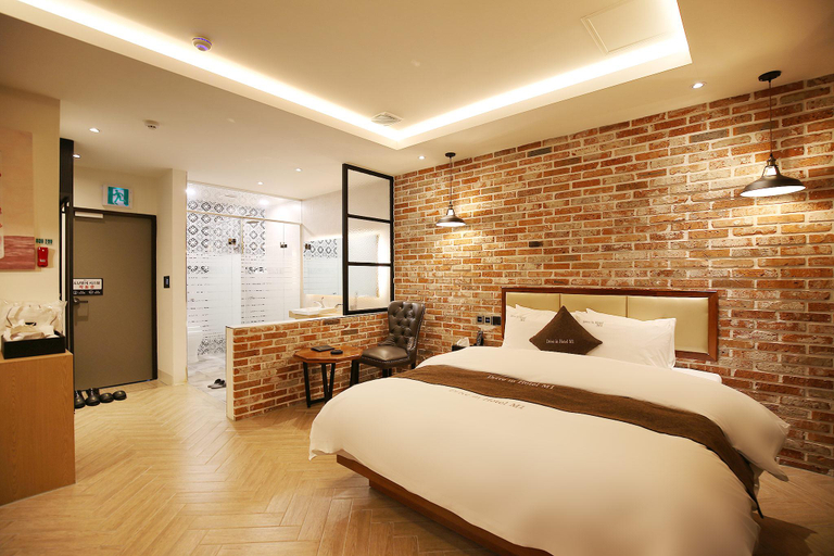 Bedroom, Yesan (Deoksan) M1 Self Check-in hotel, Yesan