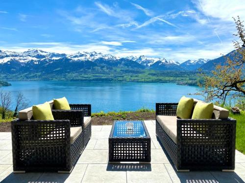 Boutique Apartment with Air Condition, SPA entry & beautiful view, Thun