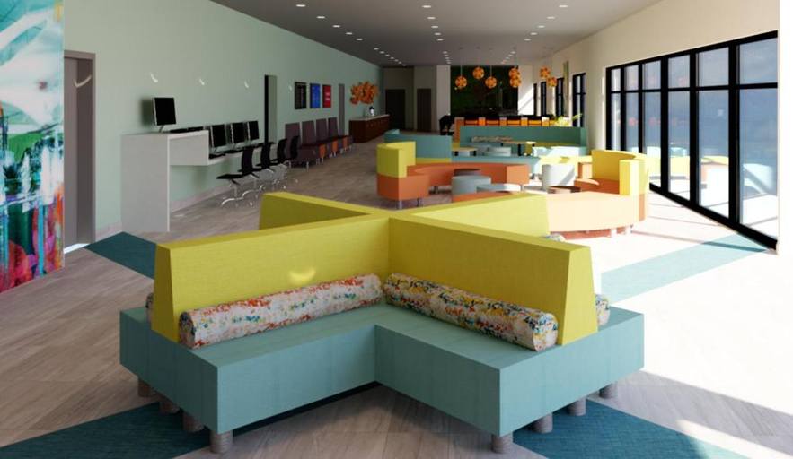 Public Area 2, SPOT X Hotel Orlando/Intl Dr by The Red Collection, Orange