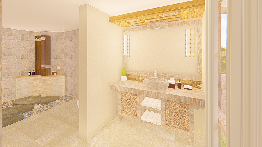 Bathroom 4, Mahottama Villa, Gianyar
