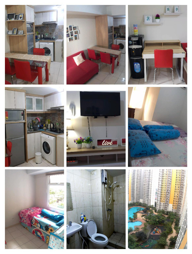 Dining Room 5, Cozy for Family 2, Bedrooms Springlake MDN Apartmn, Bekasi