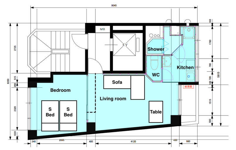 Public Area, S4★near Shinjuku/1 floor is only for you ~4pax, Shinjuku