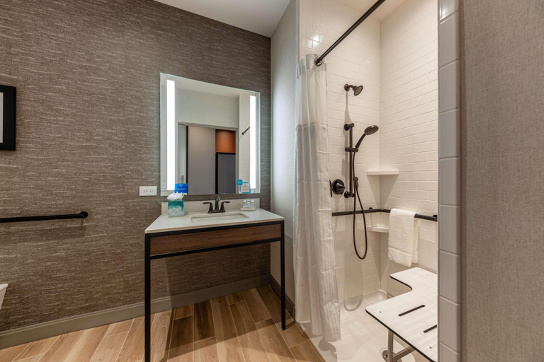 Bathroom 5, Hilton Garden Inn Chicago Central Loop, Cook
