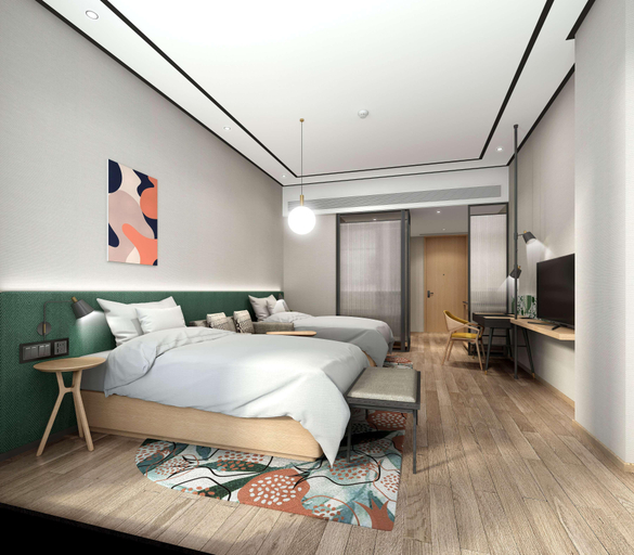 Bedroom 3, Hampton By Hilton Doha Old Town, Doha