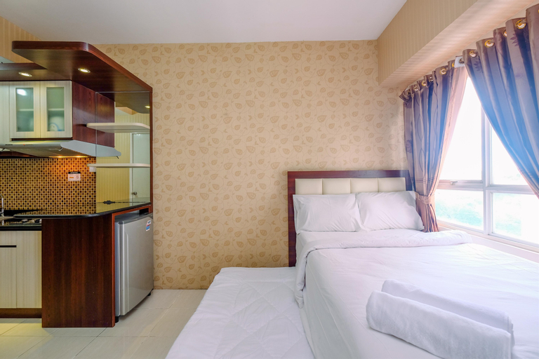 Bedroom 1, Warm and Nice Studio Apartment at Taman Melati Margonda By Travelio, Depok