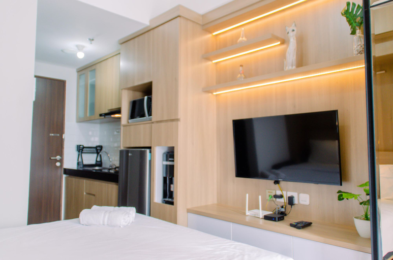 Bedroom 3, Nice and Fancy Studio at Transpark Bintaro Apartment By Travelio, Tangerang Selatan