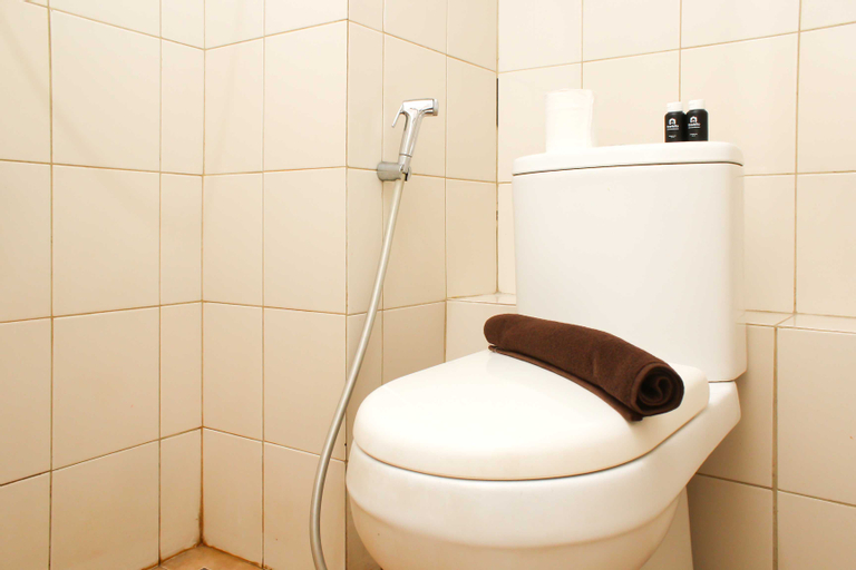 Bedroom 3, Comfortable and Minimalist Studio at Riverview Jababeka Apartment ByTravelio, Cikarang