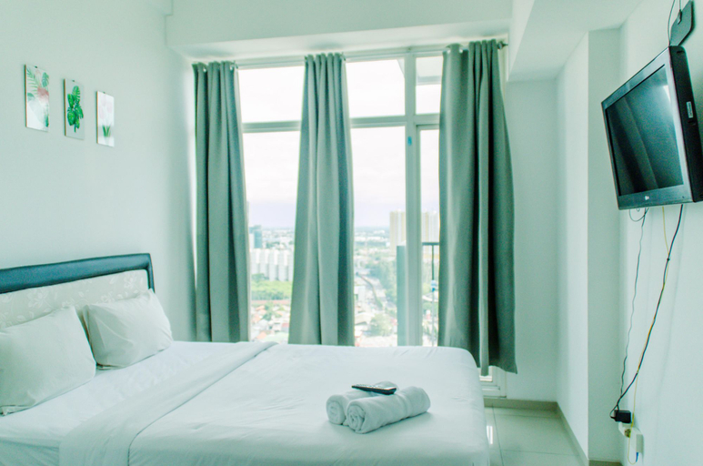 Bedroom 2, Nice and Cozy Studio at Tree Park City Apartment By Travelio, Tangerang