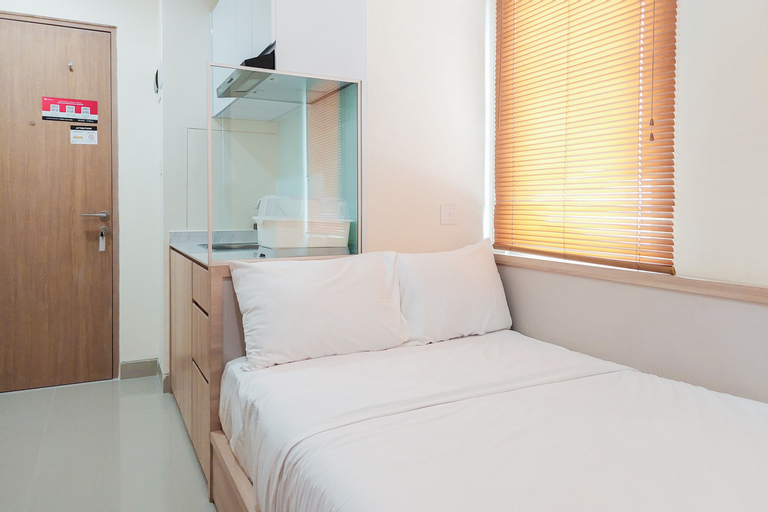 Bedroom 2, Comfort and Cozy Studio Apartment at B Residence By Travelio, South Tangerang