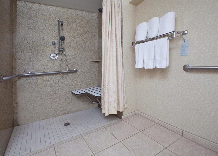 Bathroom, Embassy Suites by Hilton Sacramento Riverfront Promenade, Sacramento
