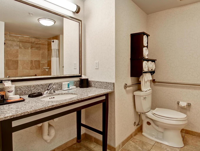 Bathroom, Hampton Inn & Suites by Hilton Red Deer, Division No. 8