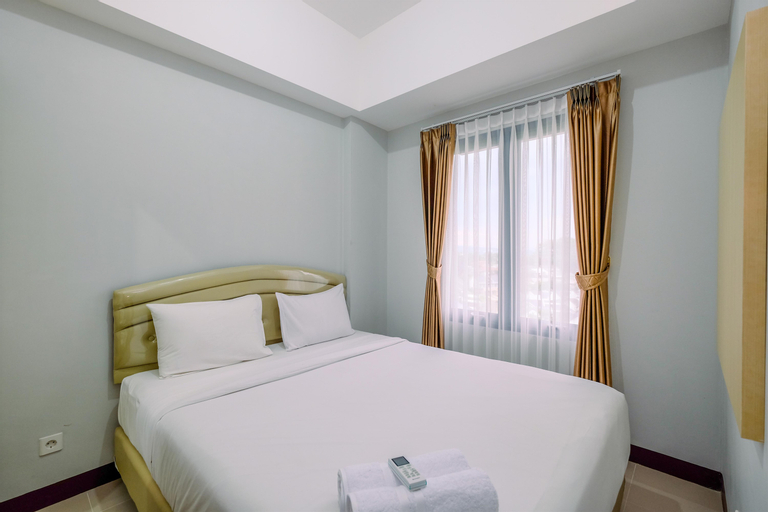 Bedroom 1, Elegant and Comfort 2BR at Royal Heights Apartment By Travelio, Bogor