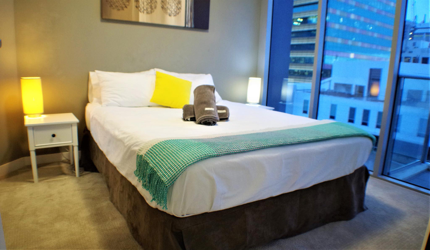 Bedroom 3, S&P Apartments - Tank St, Brisbane