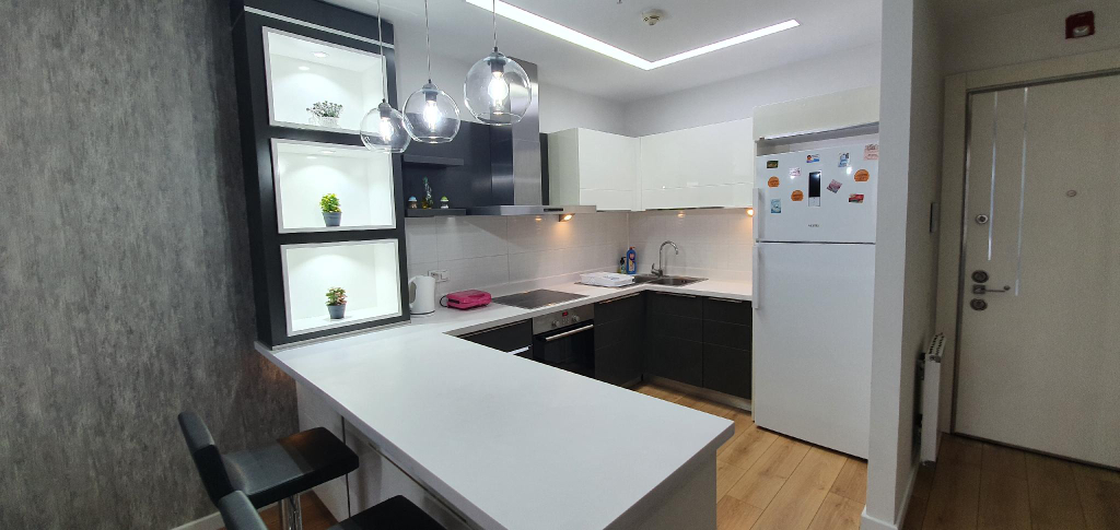 At the 24 floor stunning and relaxing apartment, Basaksehir